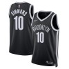 Dres Brooklyn Nets Ben Simmons 10 Nike 2022-23 Icon Edition Crno Swingman